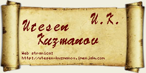 Utešen Kuzmanov vizit kartica